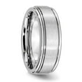 thumbnail image 4 of Cobalt Satin and Polished Ridged Edge 8mm Band, 4 of 9