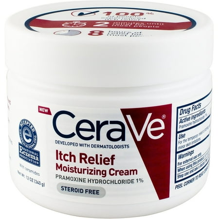 CeraVe Itch Relief Moisturizing Cream 12 oz (Pack of 4)