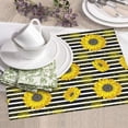 thumbnail image 6 of Dish Drying Mat, Sunflowers Stripe Highly Absorbent Drying Matt Kitchen Counter, Dish Mat Drying Pad Dishes Drainer Mats for Kitchen Counter or Sink, 16 x 18 inch, 6 of 6