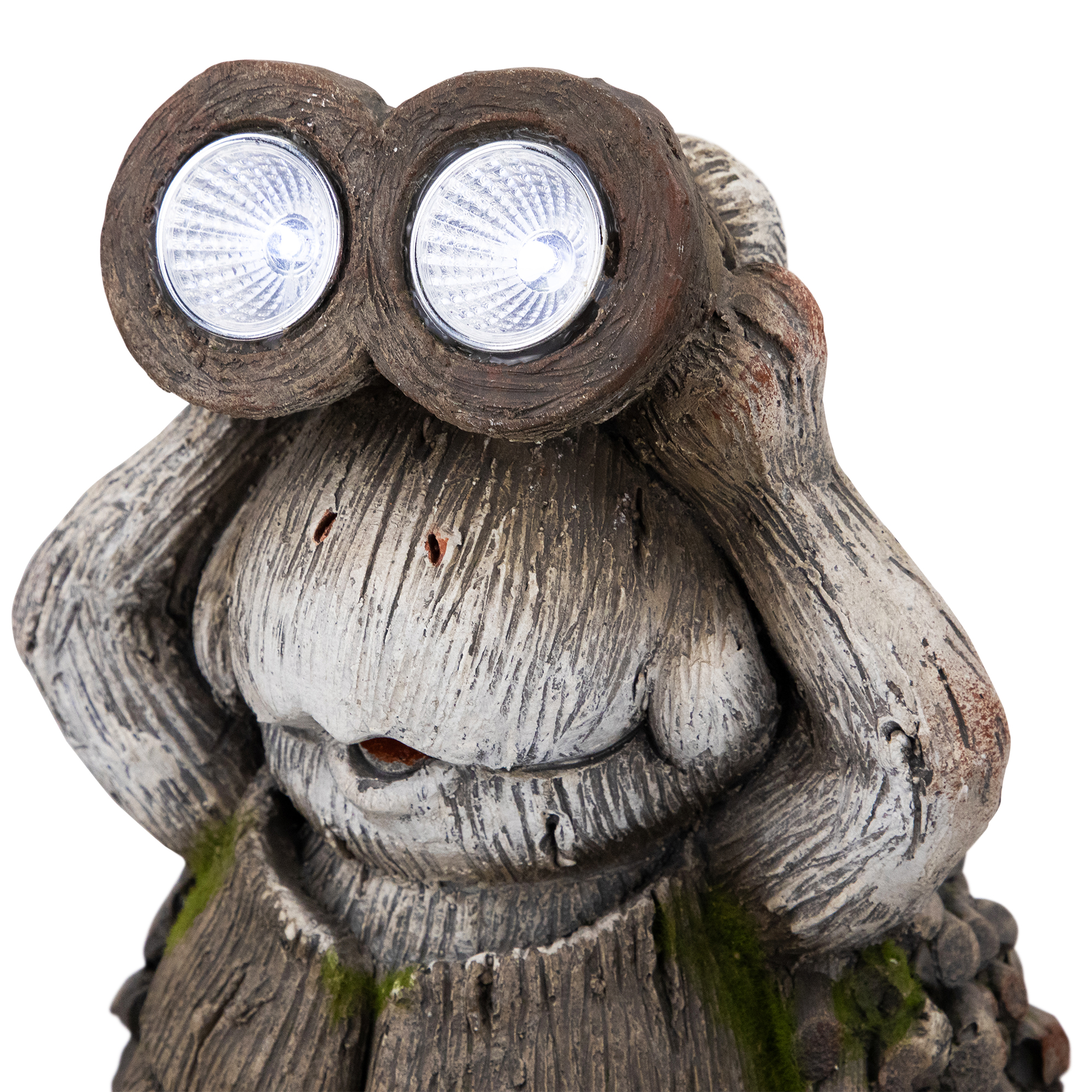 Northlight Turtle with Binoculars Outdoor Solar Lighted Garden Statue - 11.5"
