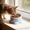 thumbnail image 1 of Large Cat Bowl Elevated 7-Inch Feeding Dish with 250ml Capacity & Anti-Tip Base, 1 of 1
