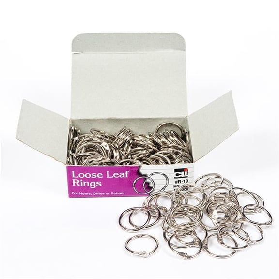 Charles Leonard  0.75 in. Rings Loose Leaf - 100 Per Box - Box of 2