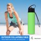 thumbnail image 4 of Botella Suave Reutilizable de Silicona Ndcxsfigh 600ml Deportes Ministerio del Interior Verde, 4 of 9