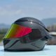 thumbnail image 3 of Casco de motocicleta con patrón de fibra de carbono, personalidad, para hombres y mujeres, cobertura total, carreras de motocicletas, ala trasera grande, capacidad 3C, 3 of 5