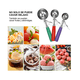 thumbnail image 5 of Juego 3 Cucharas Resortes para Helado Profesional Acero Lab.G Multicolor, 5 of 5