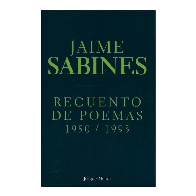 Recuento de Poemas Joaquin Mortiz Jaime Sabines