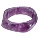 thumbnail image 1 of Brazalete de resina acrílica irregular gruesa Uxcell para mujeres, brazaletes apilables geométricos de puño ancho, brazalete de acetato de carey, joyería de declaración, púrpura, 1 of 6