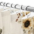 thumbnail image 6 of Shower Curtains Sets for Bathroom Decor Fall Pastoral Sunflower Berry Waterproof Bathroom Curtain with Hooks, Autumn Botanical Retro Linen for Bathroom Decor,72x72IN, 6 of 6