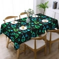 thumbnail image 3 of Skulls in Bright Flames Tablecloth Rectangular Halloween Table Cloth Washable Wipeable Table Cover for Party Picnic Dinner Halloween Decor 60" X 84", 3 of 6