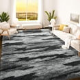 thumbnail image 6 of Wondo 6x9 Feet Area Rugs for Living Room Bedroom, Black Soft Fluffy Shaggy Bedside Carpet, Machine Washable Indoor Floor Rug for Kids Home Decor Aesthetic, 6 of 8