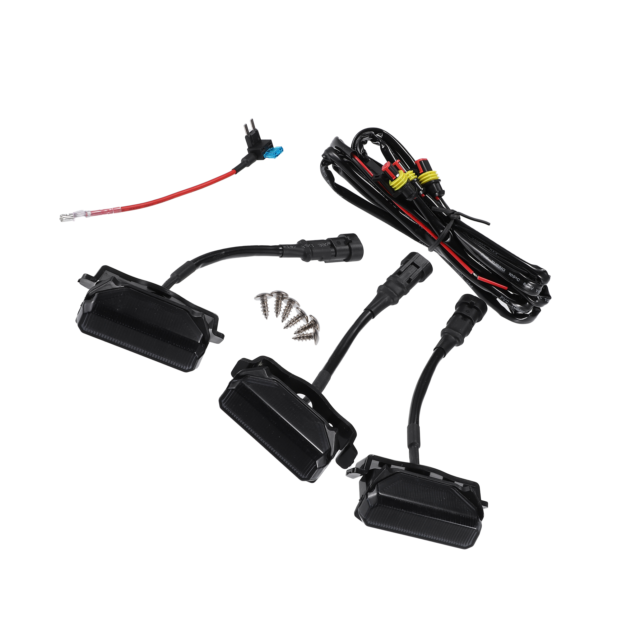 LED Center Grille Marker Lights for Toyota Tundra TRD Pro Metal Plastic