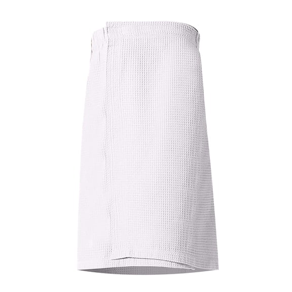 1X Waffle Bath Towel Ladies Bath Towel in White – Quick Dry Bath Towels, Gym Towels for Women, Velcro Towel Wrap Women with Adjustable Closure