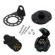 thumbnail image 1 of Adaptador de conector de enchufe de remolque 12N de 7 pines, soporte para enganche de remolque de caravana, juego de enchufes de remolque europeo de 7 pines ET1751 Adaptador de enchufe de remolque RV, 1 of 5