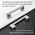 thumbnail image 2 of 5 Pack Brushed Nickel Kitchen Cabinet Handles, Modern Cabinet Hardware Bar Pulls, 2 of 5