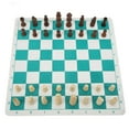 thumbnail image 4 of Chess Pieces Board Set, 2 Colors Lightweight Chess 32 Pieces Moderate Size Antiskid Felt Bottom For Beginners For Home ANGGREK Descripción de la referencia, 4 of 5
