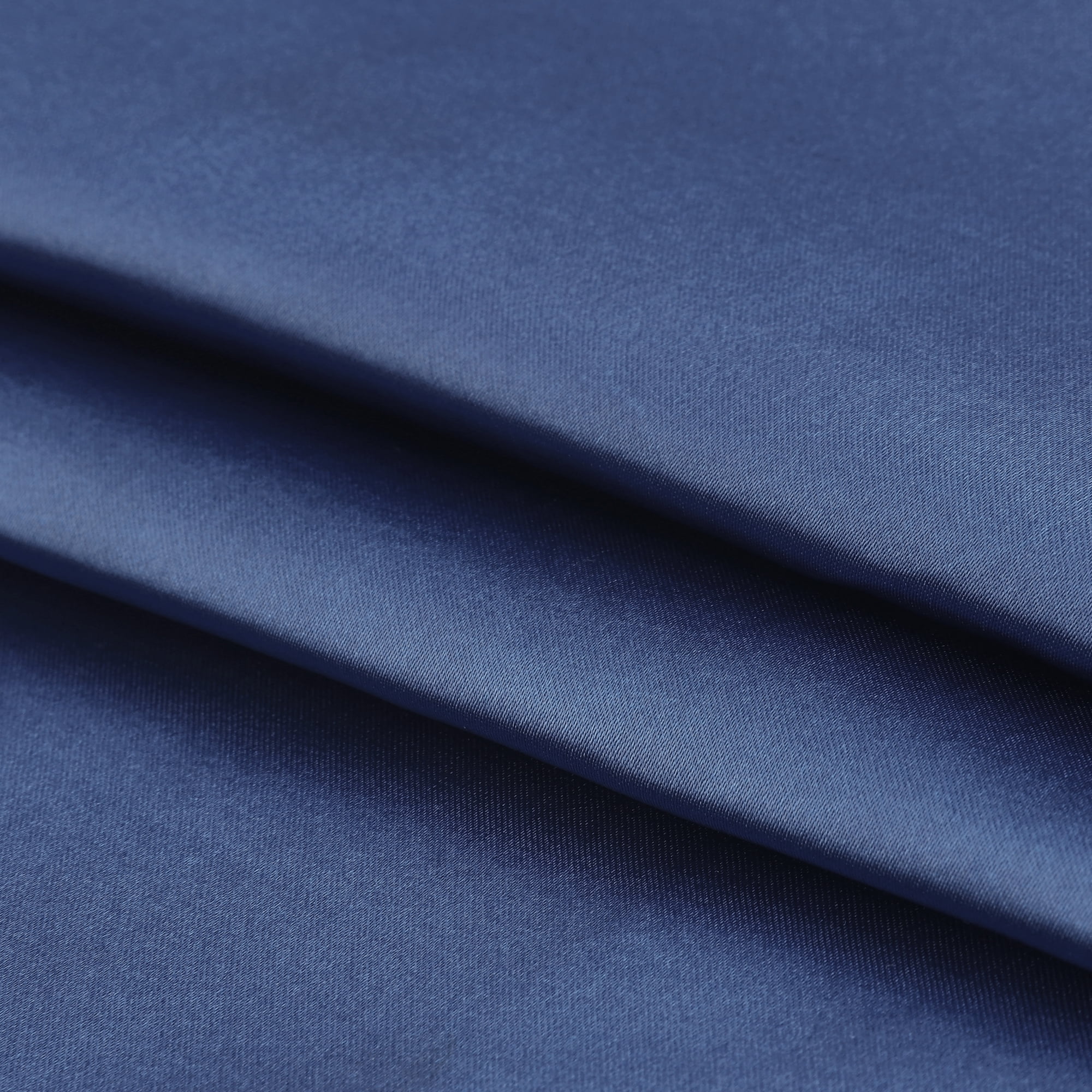 Unique Bargains Soft and Durable Envelope Closure Satin Pillowcase (2 Count) Navy Blue Standard