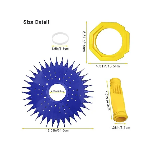 For Zodiac G3 W70329 Finned Seal/disc/skirt and W69698 Pool Cleaner Diaphragm and W70327 Foot Pad Pool