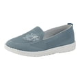 thumbnail image 2 of Loafers for Women Memory Foam Slip On Sneakers Comfort Fall Shoes Walking Knitted Flat Boat Shoes Clearance Sale, 2 of 3