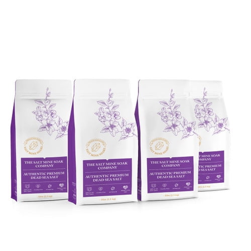Lavender Authentic Premium Coarse Grain (2mm) 20 lbs. Dead Sea Salt - Custom - No Color