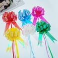thumbnail image 2 of stanreset 30 Pieces Wedding Pull Bow Ball Shaped Celebration Knot Ribbons Flower Gifts Wrapping Packing Events New Year Christmas Matte dark blue, 2 of 9