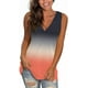 thumbnail image 1 of Camisetas sin mangas para mujer con cuello en V, camisetas sin mangas, camisetas sin mangas con abertura lateral floral Ormromra WMZL-1646-26, 1 of 5