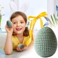 thumbnail image 2 of Knitted Easter Eggs Decorations, Increase Ambiance, 2.4", Easter Basket Filler, Handcrafted Spring Ornaments, Festive Accents, for Home Dining Room Party Garland Wreath Display, 2 of 9