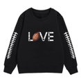 thumbnail image 4 of Little Girls' Fashion Sweatshirts Boy Unisex Long Sleeve Soft Graphic Kids Crewneck Cute Pullover Tops Clothes for Girls Size 6-7T, 4 of 4