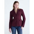 thumbnail image 3 of Scoop Women's and Women's Plus Notched Hourglass Blazer, Sizes XS-XXL, 3 of 6