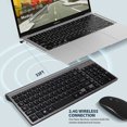 thumbnail image 2 of Wireless Keyboard Mouse Set Portable Mute Keyboard Mouse for PC Laptop Notebook Wireless Keyboard Mouse Set Portable Mute Keyboard Mouse Practical Computer Accessoriess Easy to Use Great, 2 of 8