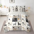thumbnail image 2 of Castle Fairy Cute Dachshund Twin Bedding Sets,Cartoon Animal Dog Bedding Comforter Set, 2 of 8