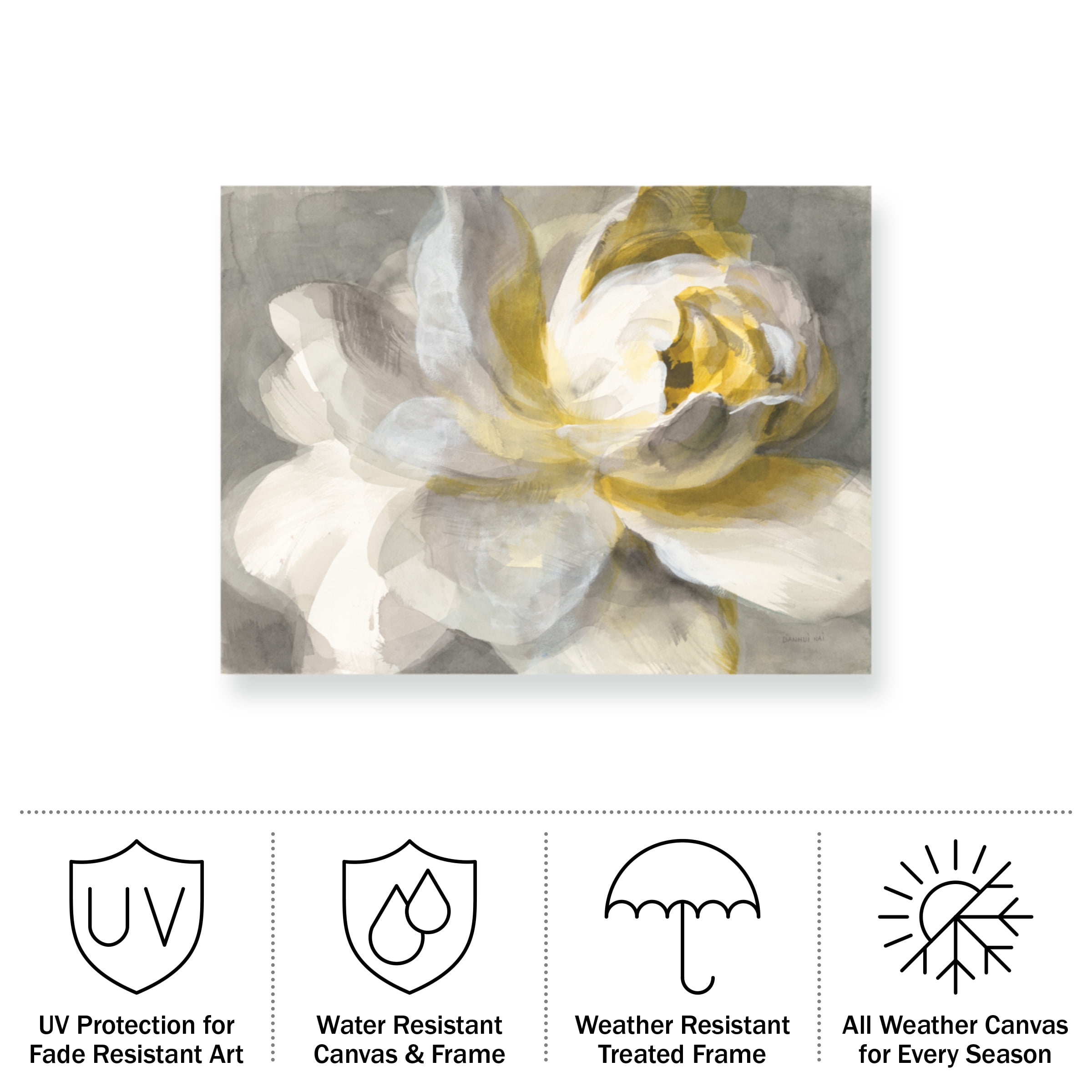 Danhui Nai 'Abstract Rose' Outdoor All-Weather Wall Decor