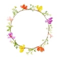 thumbnail image 4 of Diadema floral para novia, , tocado bohemio para bodas y festivales en la playa flores de colores mezclados, 4 of 8