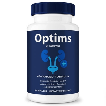 Optims Capsules - Optims Prostate Support Formula with Natural Blend for Urinary Flow, Comfort & Balance | Easy-to-Swallow Daily Pills for Over-All Wellness (60 Capsules)