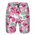 thumbnail image 3 of Balery Flamingo Traje de Baño Estilo Hawaiano para Hombre, Shorts de Secado Rápido con Bolsillos-Small, 3 of 6