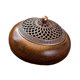 thumbnail image 1 of Quemador de incienso, para el hogar, adorno de madera de , portátil, regalo de año Nuevo, accesorio compacto de escritorio, meditación, 1 of 9