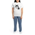 thumbnail image 4 of CafePress - Wolf Pajamas - Women's Short Sleeve Print T-Shirt and Pants Light Cotton Pajama Set, 4 of 7