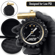 JACO FTX-30 Low Pressure Presta Tire Gauge for Bikes (Max 30 PSI) | Fat Tire Bikes