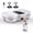 White-20.87 x 12.60 x 4.92 in, variant on ROBORE Vibration Plate Exercise Machine,350 lbs Capacity,Body Workout Vibrating Plate with 2 Loops, 5 Resistance Bands & Remote Control