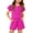 Hot Pink, variant on Girls' Clothing Sets Summer Outfits Size 7-8 Two Piece Outfits Cute Preppy Clothing Sets Casual Ruffle Sleeve Tee Top and Waist Shorts Athletic Activewear Green 9-10 Years