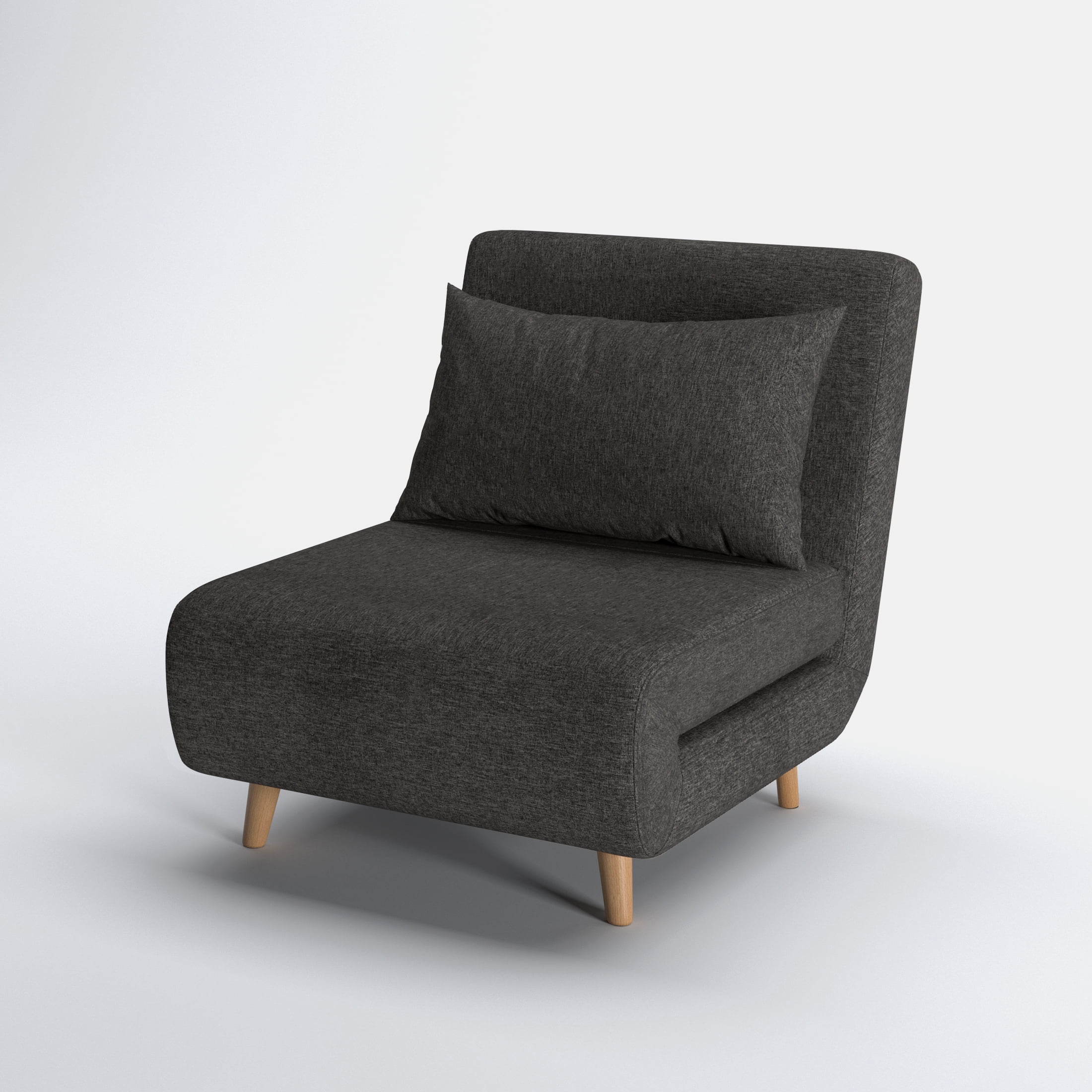 A&D Home Tustin Futon Chair Dark Gray Set of 2