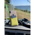 thumbnail image 6 of Premium Leather Phone Card Holder Stick On Wallet for iPhone and Android Smartphones (Yellow Leather), 6 of 6