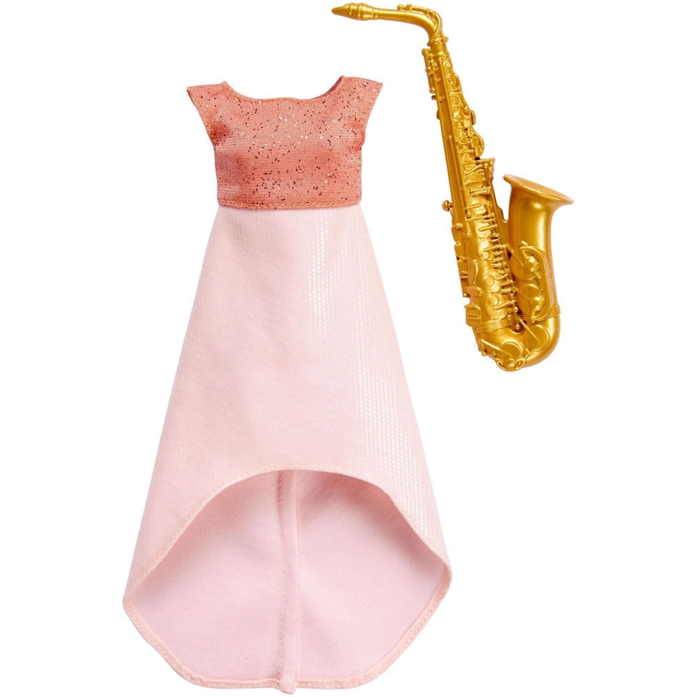 Barbie Careers Fashion Set with MusicianThemed Doll Clothes & Sax