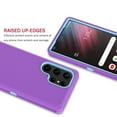 thumbnail image 4 of Tekcoo Case for Samsung Galaxy S23 Ultra 6.8", Case Cover for Galaxy S23 Ultra,Shockproof Heavy Duty Hard Plastic & Rubber Rugged Bumper 3-in-1 Case Cover - Purple, 4 of 6