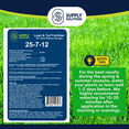 thumbnail image 3 of Supply Solutions 25-7-12 Lawn and Turf Fertilizer 15% Slow Release Nitrogen - Supply Nutrients for Lawn Grass and Garden Plants for Greener Look (25lbs), 3 of 8