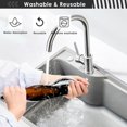 thumbnail image 6 of Happy Halloween Black Cat Sink Splash Guard for Faucet 2 Packs Faucet Absorbent Mats, Autumn Fall Funny Faucet Handle Drip Catcher Quickly Drying Mat for Kitchen Counter Bathroom, 23.6"x5.5", 6 of 7