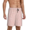 thumbnail image 2 of Disketp Rabbit And Flower for Men's Soft Sleep Pajama Shorts Lightweight Lounge Pant Sleep Pj with Elastic Waistband and Pockets-Large, 2 of 6
