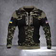thumbnail image 2 of Nueva sudadera con capucha con estampado de camuflaje y bandera de Canadá con emblema nacional ucraniano en 3D para hombres y mujeres, sudadera informal con capucha militar, ropa, 2 of 5