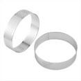 thumbnail image 5 of Paquete de 10 Anillos de Tarta de Acero Inoxidable de 8 cm, Anillos de Tarta Circulares, Molde de Perforación para Tarta, Molde para Mousse, Molde para Hornear de Cocina, 5 of 5