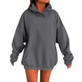 thumbnail image 2 of Sweatshirts for Women 2025 Oversized Hoodies Winter Cotton Sweatshirts Pullover 2025 Fashion Tops Trendy Outfits Womens Plus Size Sweatshirts Gray Xxxxl, 2 of 5