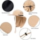 thumbnail image 3 of Sombrero para el sol al aire libre para hombres con protección UPF 50+ Gorra Safari Sombrero de pesca de ala ancha con solapa para el cuello, para papá..., 3 of 7